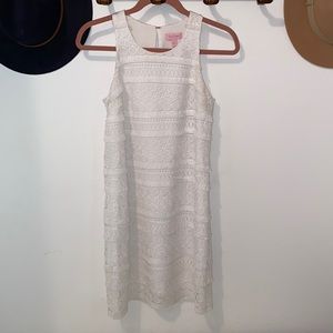 Lilly Pulitzer Annette white lace shift dress NWOT